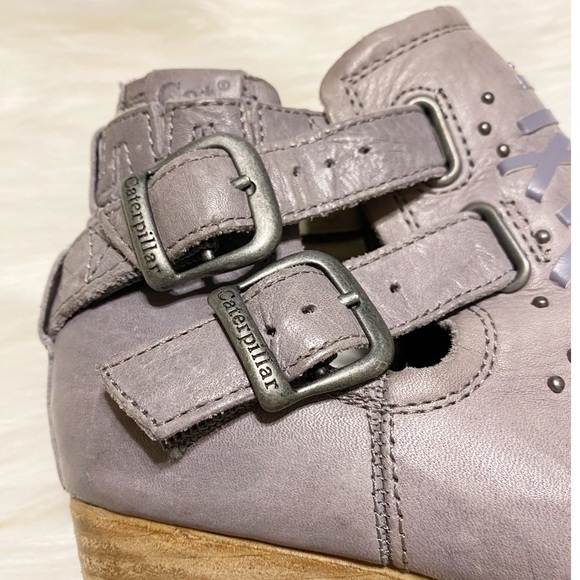 Caterpillar CAT Cheyenne Leather Studded Western Ankle Boot Bootie NWOB - Picture 11 of 16
